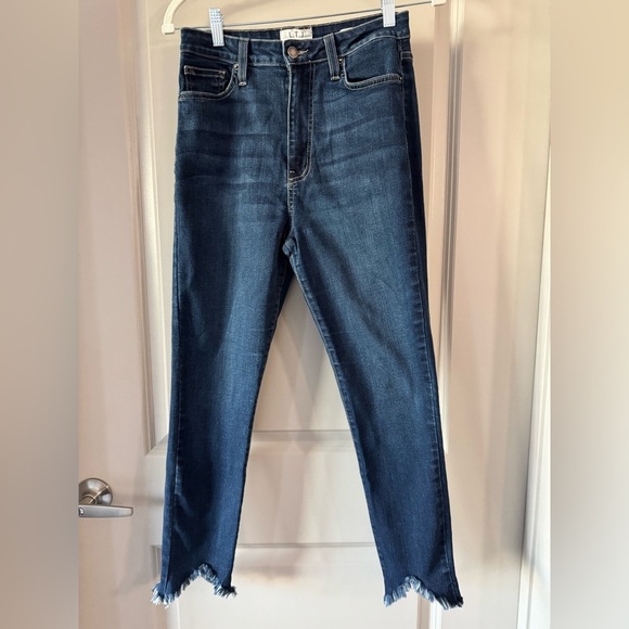 Letter To Juliet Denim - LTJ Letter to Juliet l Amore High Rise Skinny Raw Frayed Hem Jeans l 29